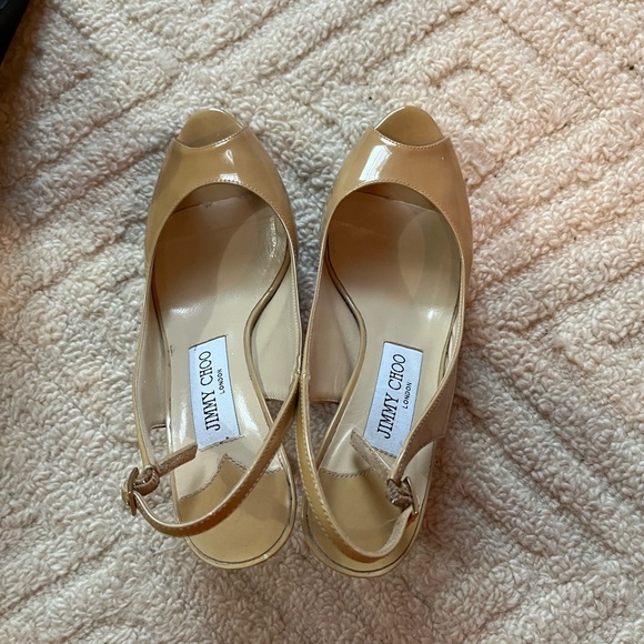 Jimmy Choo sexy nude heels- great condition - Picture 2 of 2